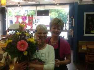 Always In Bloom delivered in style to our nominated working mom, Becky Schoenig from Kelley & Cassandra LIVE!